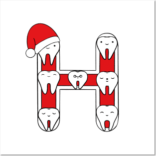 Letter H (Happimola Christmas Alphabet) Posters and Art